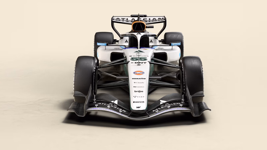 Williams presenta una decoración de edición especial inspirada en 1981 antes del GP de España en Madrid. 3 https://masautomovilismo.com